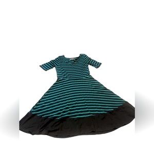 SUNDAY IN BROOKLYN STRIPPED DRESS